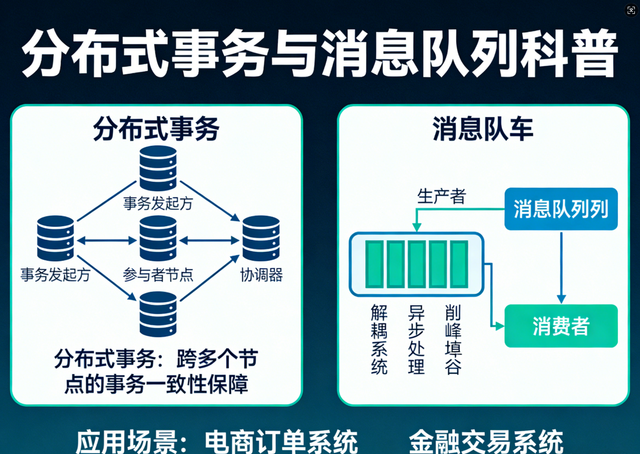 什么是分布式事務(wù)、消息隊(duì)列，現(xiàn)在就用王奶奶都聽(tīng)得懂的大白話(huà)給你講清楚
